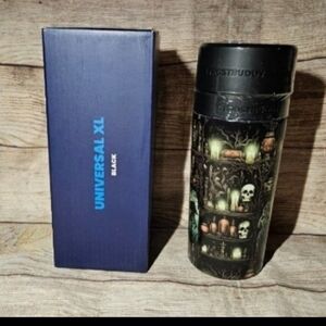 Frost Buddy spooky Haunted Halloween Skulls Universal XL Drink Cooler Holder Can